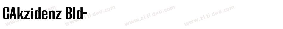 CAkzidenz Bld字体转换